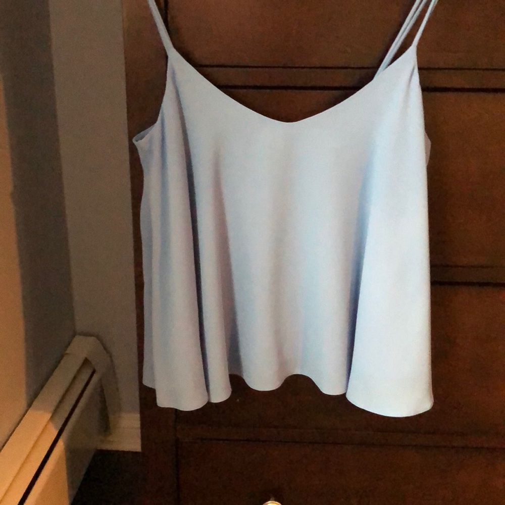 Baby blue dressy camisole